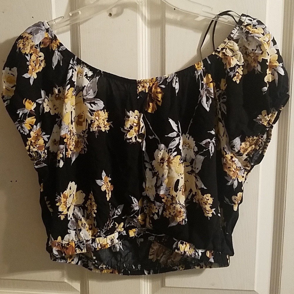 Ambiance Apparel floral crop top